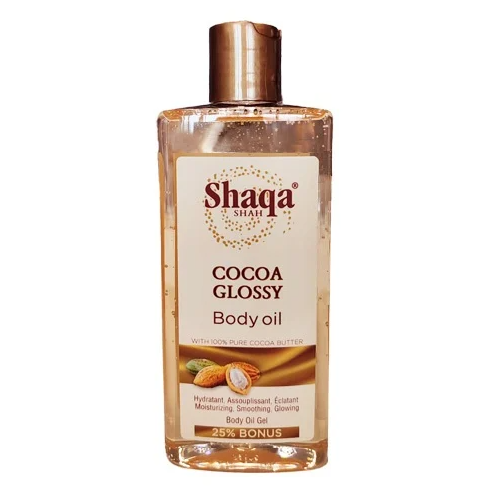 Shaqa Cocoa Glossy Body Oil – Huile Corps Brillance & Hydratation - 250ML