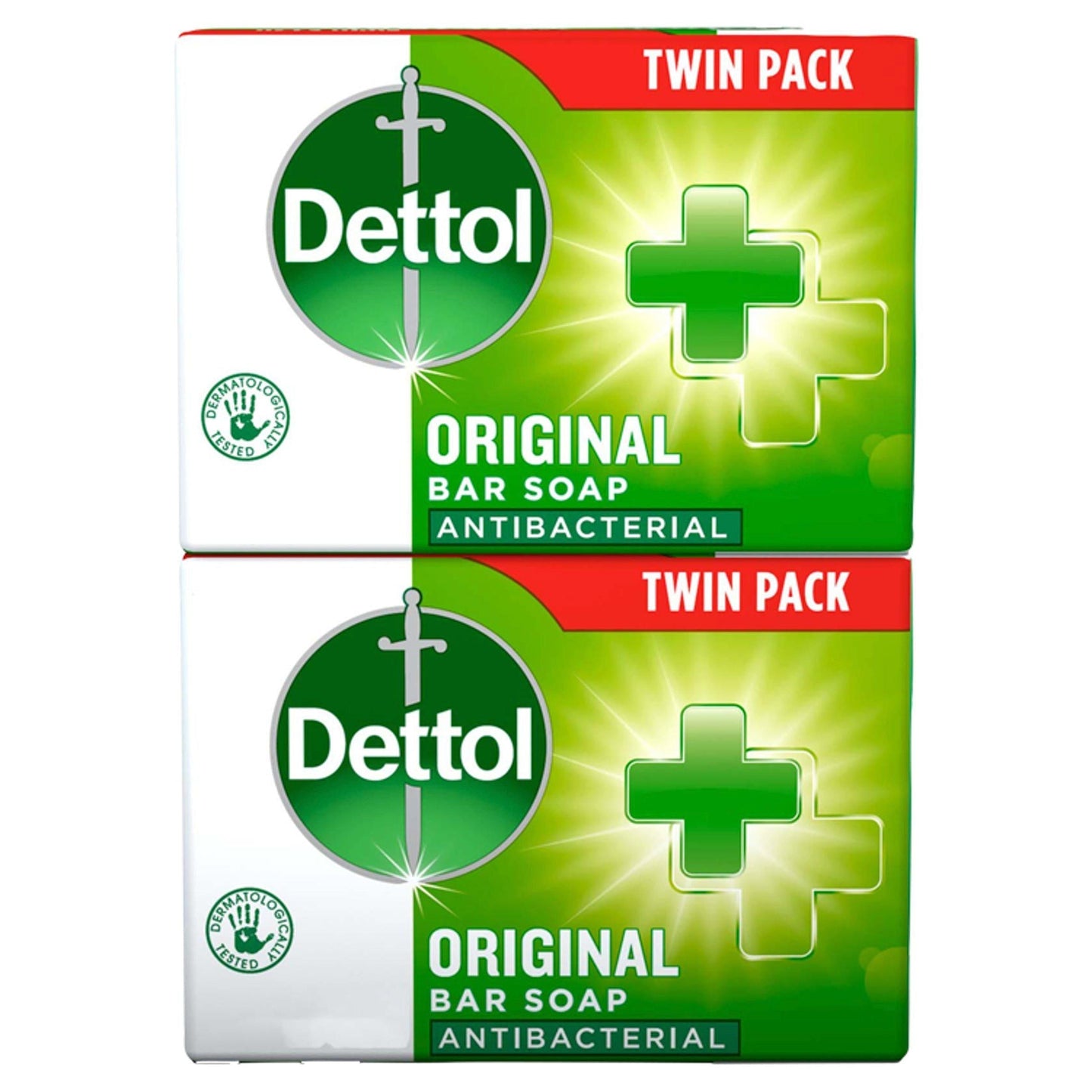 Dettol savons antibactériens - Lot de 2 savons