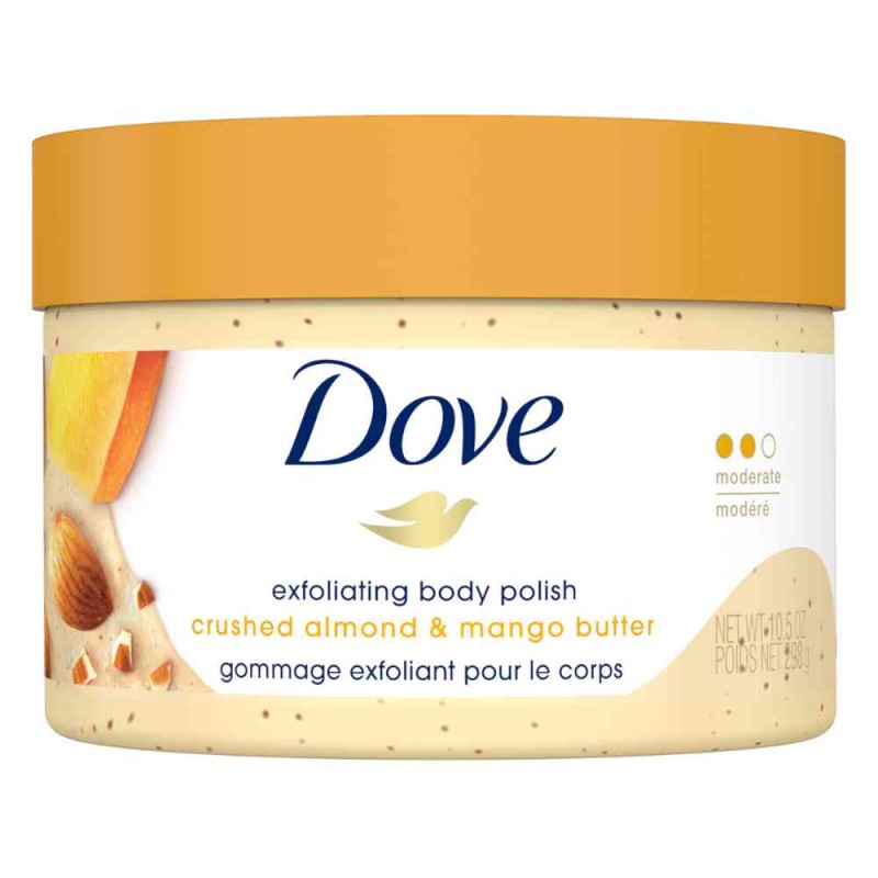 Dove Gommage Corps Amandes Concassées Et Beurre De Mangue - 298g