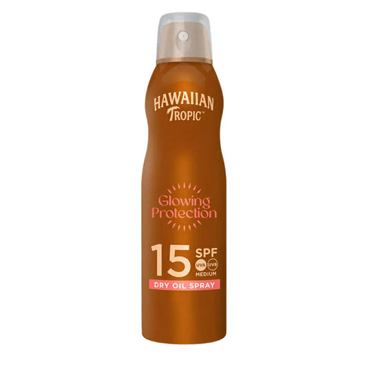 Hawaiian Tropic – Huile Sèche Protectrice à l’Huile d’Argan SPF 15
