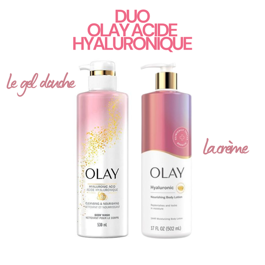 Gel douche et Lotion Olay Acide Hyaluronique
