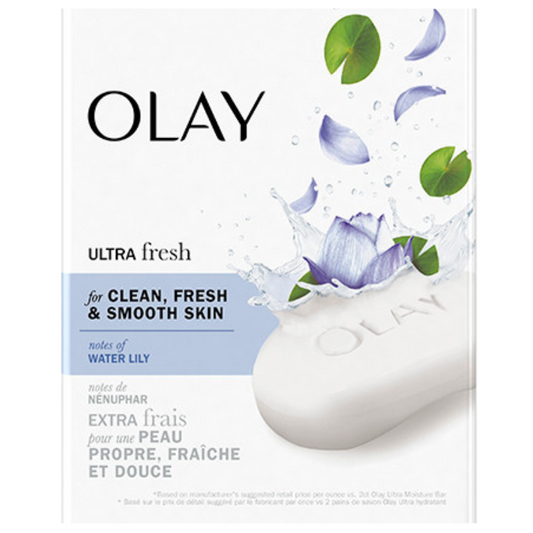 Olay Savon Bar Ultra Fresh Cleansing, Water Lily - 3x110g